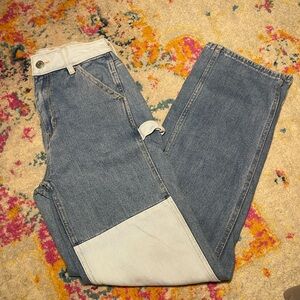 Pacsun 90’s Boyfriend Two Tone Carpenter Jeans Sz 23